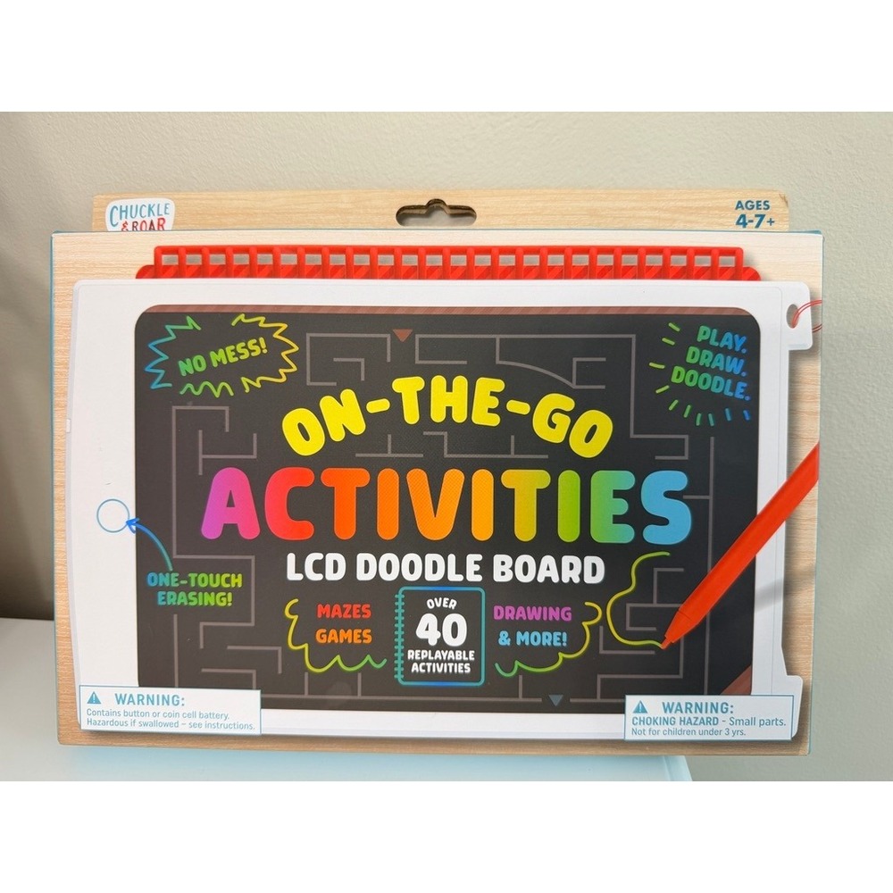 Chuckle & Roar LCD Doodle Board Kids OS Multi‎ Activity Travel Toy NWT